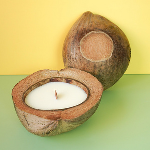 G106 Wholesale Hot Style  Soy Wax making Plain Coconut scented candle for live bedroom decoration