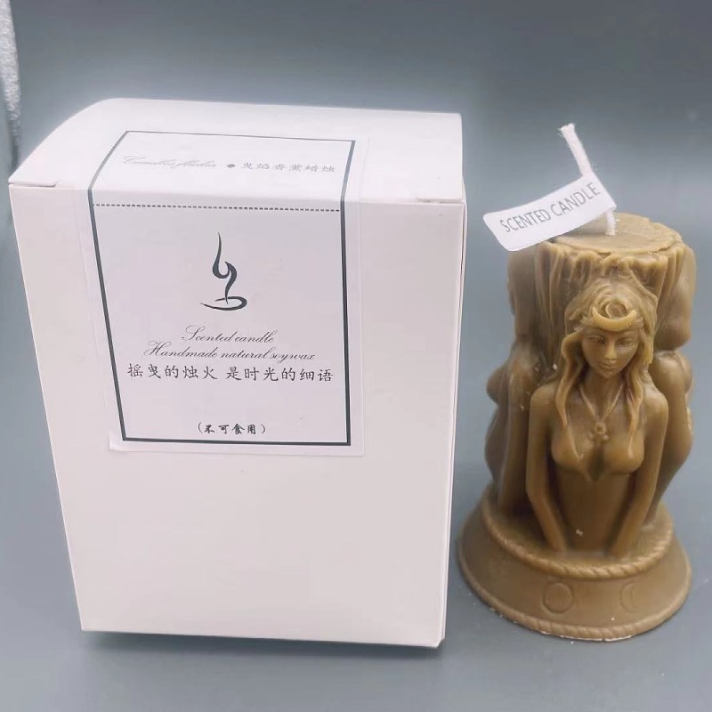 C159 Hot Selling  Goddess Candle Flame Candle Cross-border For Home Decor Aromatherapy Meditation Candle