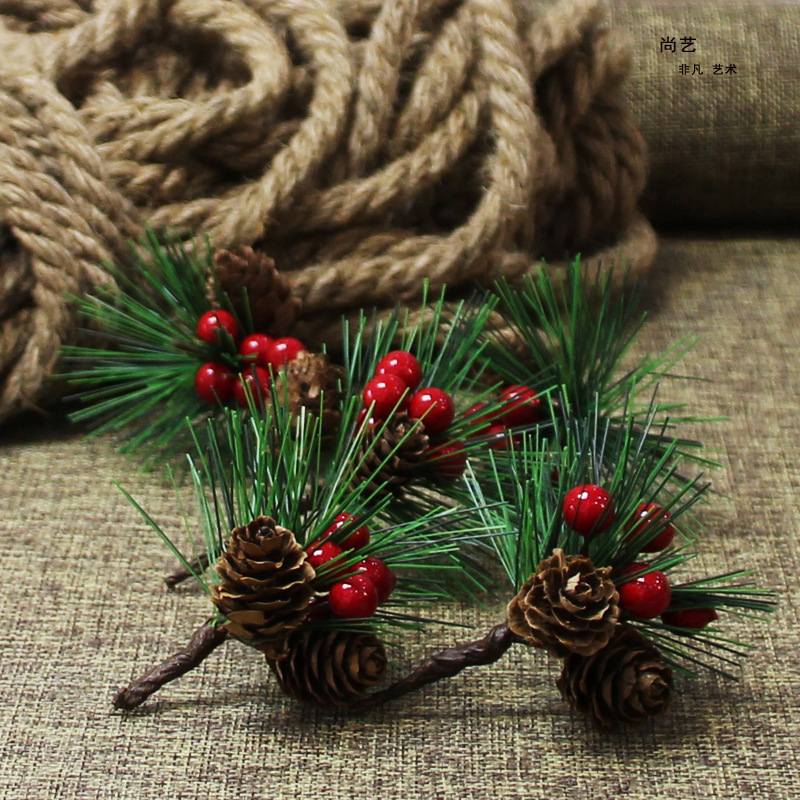 R300 Christmas Tree Decoration Artificial Pine Needle For Christmas Crafts Supplies