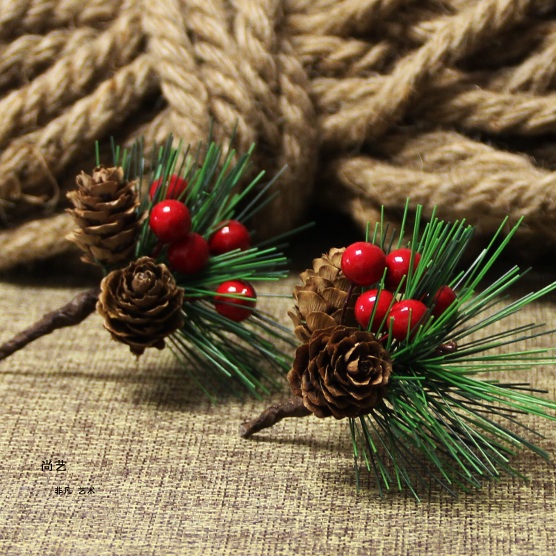 R300 Christmas Tree Decoration Artificial Pine Needle For Christmas Crafts Supplies