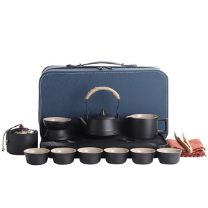 MSH Portable Tea Tray Set Reusable Tea And Teacup Set For Japanese Outdoor Travel