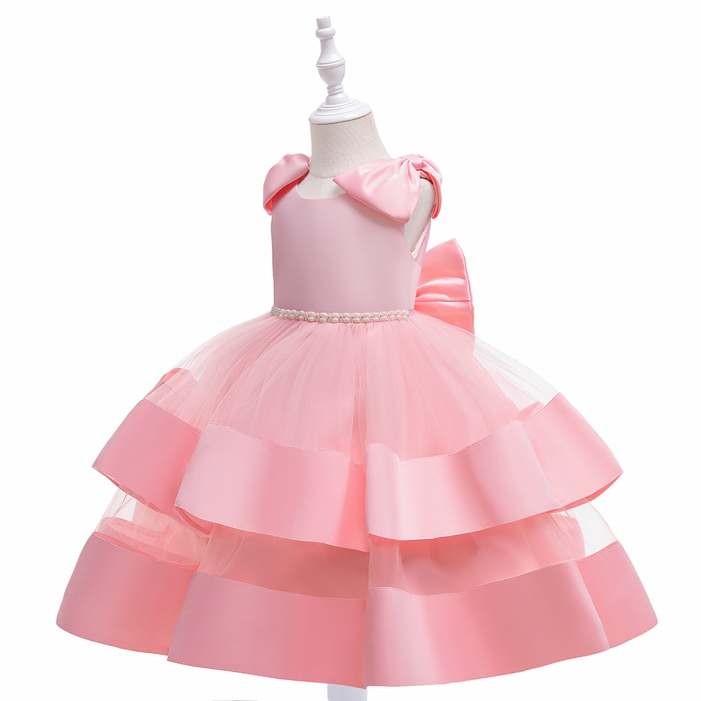 Mc-1 latest children frock designs princess dresses 2-6 years Kids Formal Dress Mesh Tutu baby girl dress Party Evening