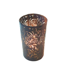 Iron Votive Candle Holder For Decoration Of Festivals And Wedding With Luxury Etching Design In Hot Selling At Best Price & Bulk