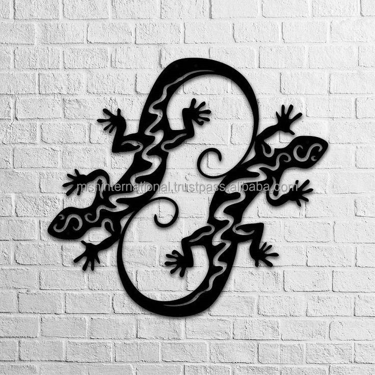 Unique Rustic lizard Decorative Metal Iron Wall Art Wall Mount Other Home Decor and Hotel Decorations