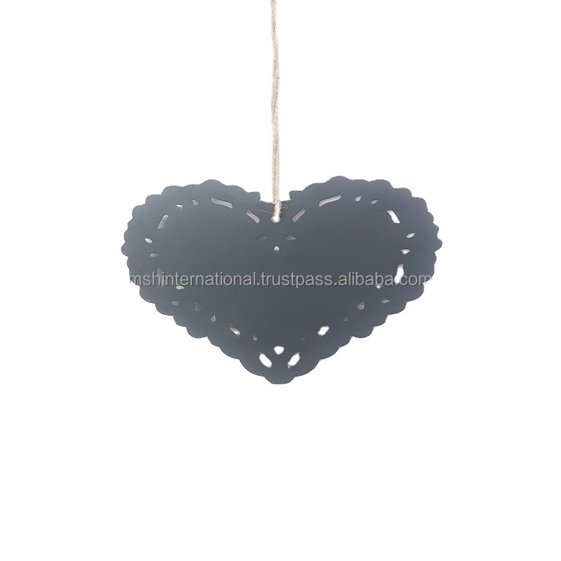 star of david decorations Gisela Graham Set of 3 Metal Heart Star Tree Ornament Christmas Tree Hanging Decorations