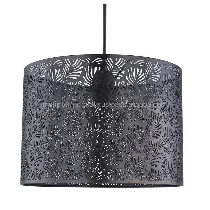 Wholesale Modern European Style Big Gold Lining Drum metal Lamp Shade Pendant Lampshades