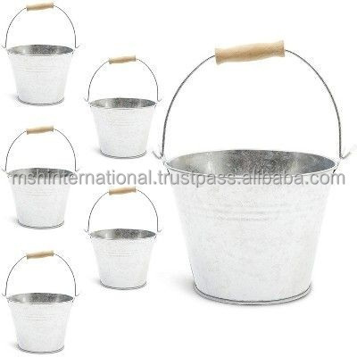 Water Pail Water Ice Beer Bucket Factory galvanized Multi Functional Metal Stainless Steel for Bar Kitchen Party BUCKETS