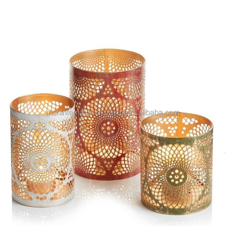 Classic Design New Glass Candle Holder Mosaic Tealight Holder for Wedding Romantic Tealight Candles Holder For Home Decoration