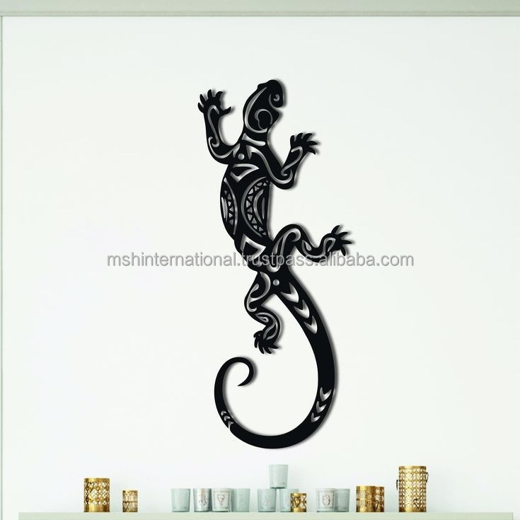 Unique Rustic lizard Decorative Metal Iron Wall Art Wall Mount Other Home Decor and Hotel Decorations