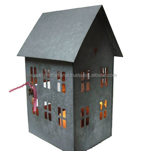 Hot Sell Customized Farmhouse Garden Outdoor Home Vintage Decorative Lantern Wood Metal Hanging Large Candle Holder Lantern