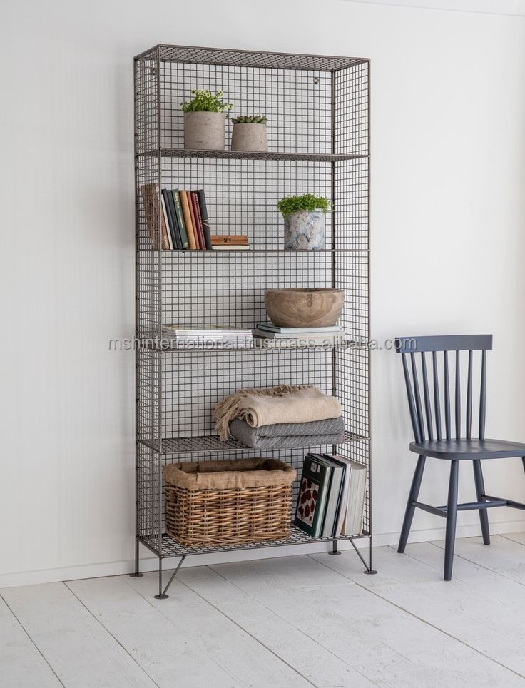 Metal Wire Grid Storage Cubes , DIY Multi-use Closet Cabinet and Modular Shelving Grids, Wire Mesh Shelves and Rack For Toys