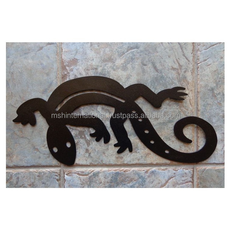 Unique Rustic lizard Decorative Metal Iron Wall Art Wall Mount Other Home Decor and Hotel Decorations