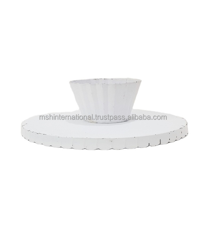 Metal Footed Cake Stand Dessert Display for Birthday Wedding Gold Color Round Cake Holder Plate