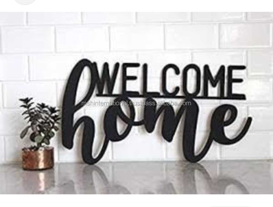 Metal Wire Frame Sweet Home Metal Letter Living Room Bedroom Home Decoration Art Wall Decor