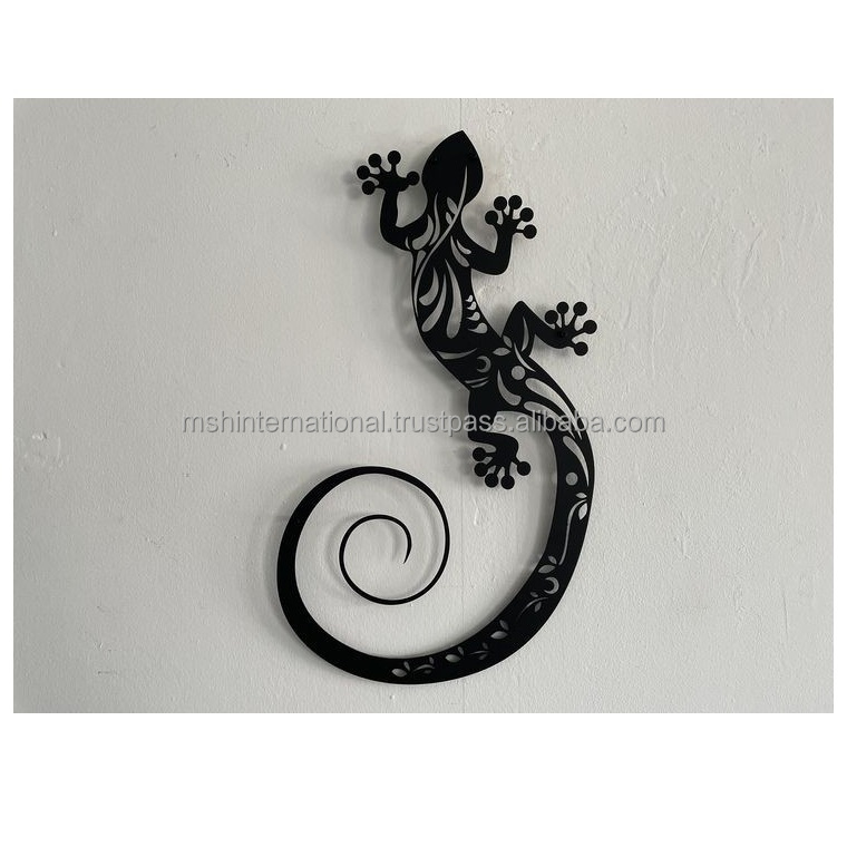 Manufacturer Home Decor Laser Cut Steel Black Metal Cut Animals Trees Hanging Wall Art