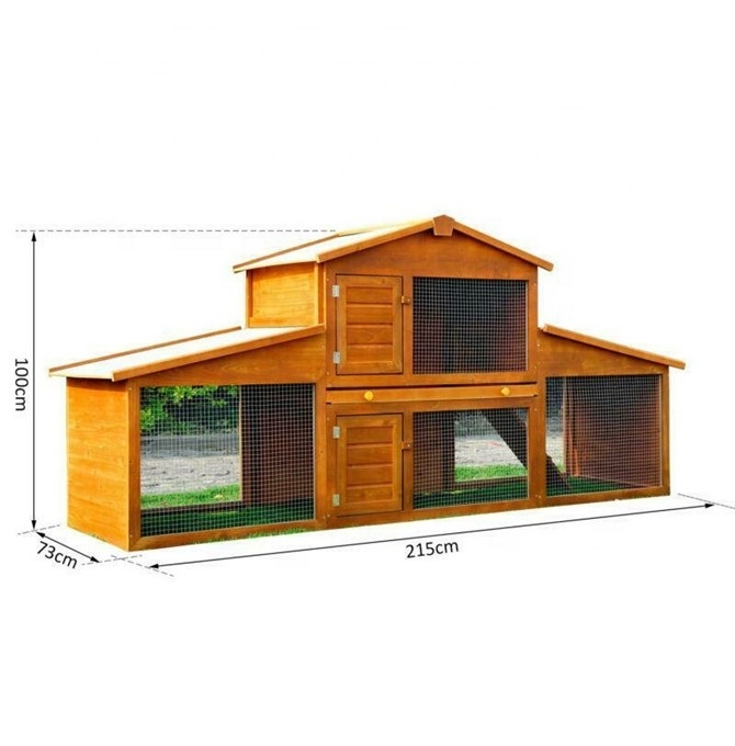 MSH-rh012 LARGE RABBIT HUTCH HOUSE GUINEA PIG CAGE CHICKEN COOP RUN Small Animal Supplies