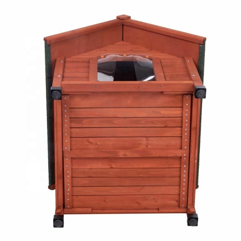 New Design Small Wooden Pitched Roof Dog Crate Cage House For Sale