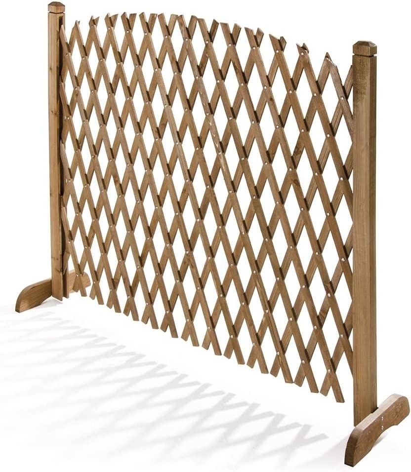 Decorative Garden Fence Frame Trellis Plant Expandable Fencing for Outdoor/Indoor Use