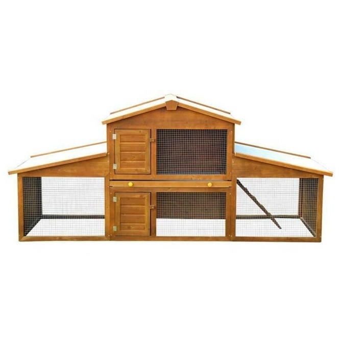 MSH-rh012 LARGE RABBIT HUTCH HOUSE GUINEA PIG CAGE CHICKEN COOP RUN Small Animal Supplies