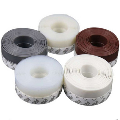 Flexible durable Rubber Sealing Strip Weatherstrip Guard Edge Wind Dust Blocker Sealer Stopper Door Bottom Seal