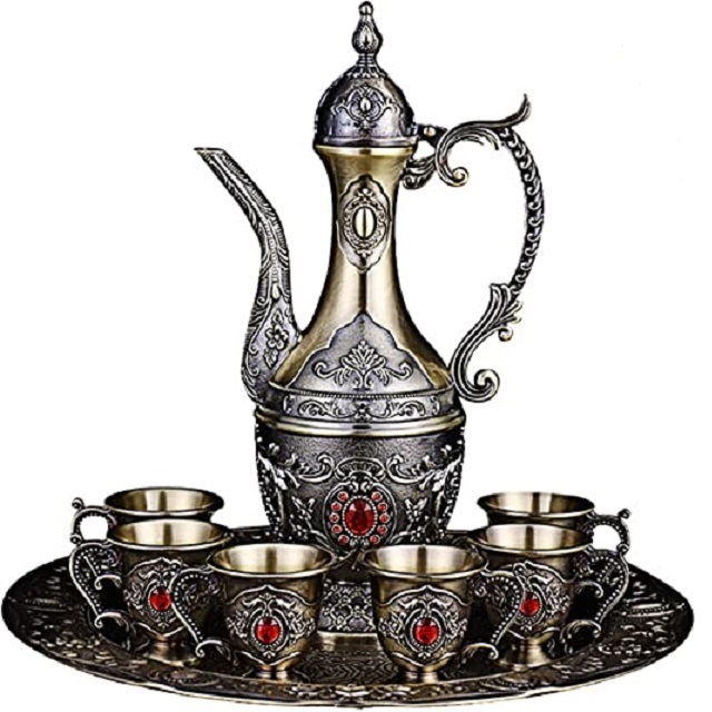 New Arrival Metal Warm  Large Coffee Tea Pot Stove Top Decorative Tea pot  Indoor Party Tea Coffee Serving Pots