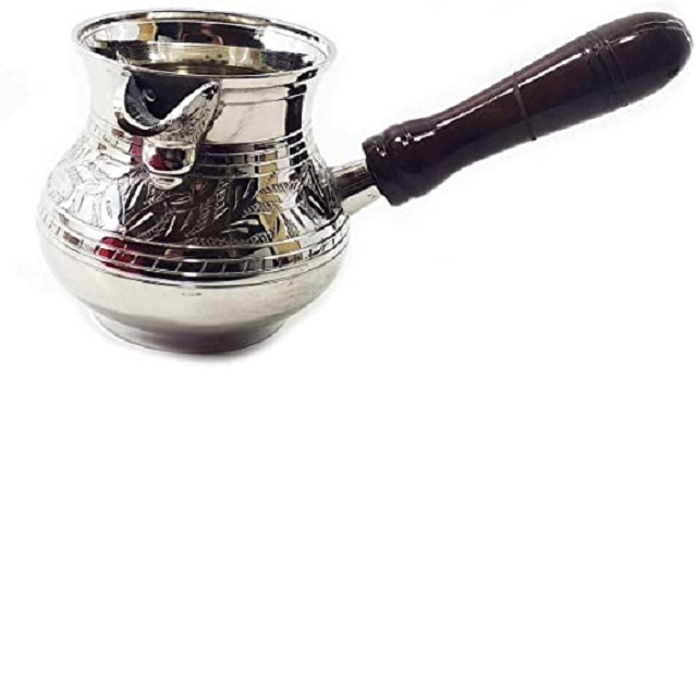 White Enameled Metal Turkish tea Pot Kitchen Home Office Tea Coffee Pot Cattle With Diamond Cut Shaped Coffee Tea Pot