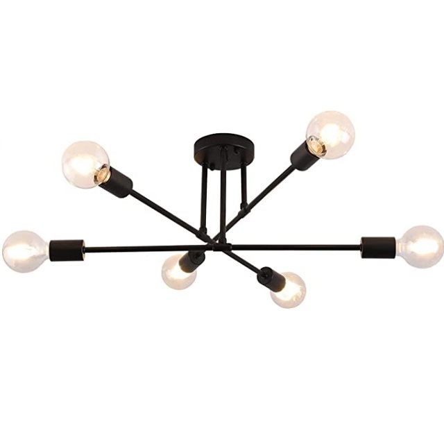 Heavy Duty Handmade Metal Black  12 Light Chandelier Banquet  Pendant  Ceiling Light Fixture for Foyer Living Room Bedroom