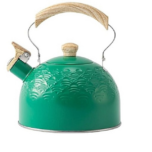 2023 Best Selling Product Metal Coffee Tea Pot With Green Indoor Parties Tea Serving Pot Kitchen Accessories For Home