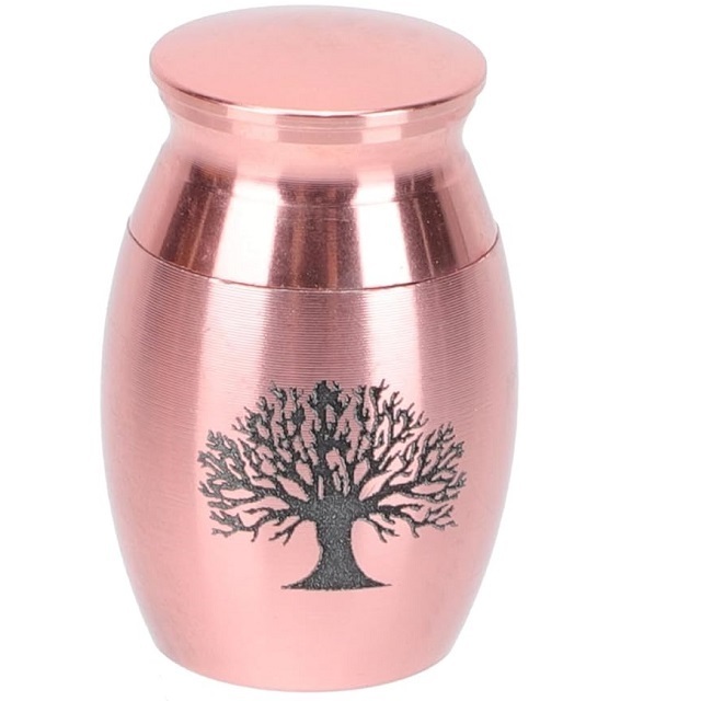 2023 Best Selling Product Metallic Urns With Flower Texture  Memorial Cremation  Urn  For  Adult Men Women  Ashes  Humans Ashes