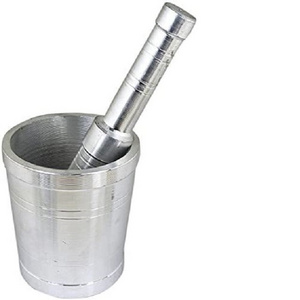 MS INC Hand Craft Metal Mortal & Pestle Set  Kitchen Ware Product For Herbs Spice Grinder Pill Crusher Medicine Crusher