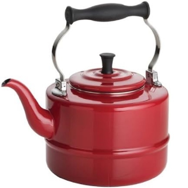 Best Quality Product Metal in Red Tea Pot Indoor Parties Tea And Coffee Serving kettle Kitchen Ware Product For Home Hotels