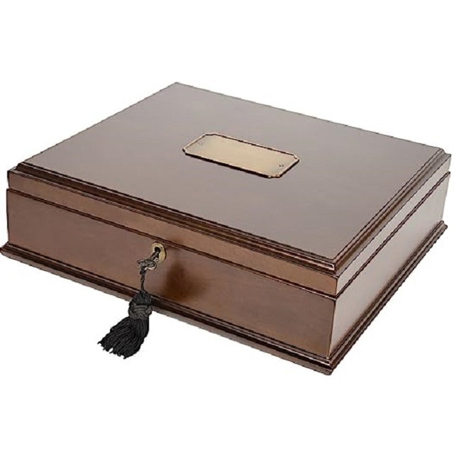 Hot Sale Wood Jewelry Box With Good Finished & Lid Makeup Kit Storage Box Girls Women  Home Necklace Earring keepsake Box