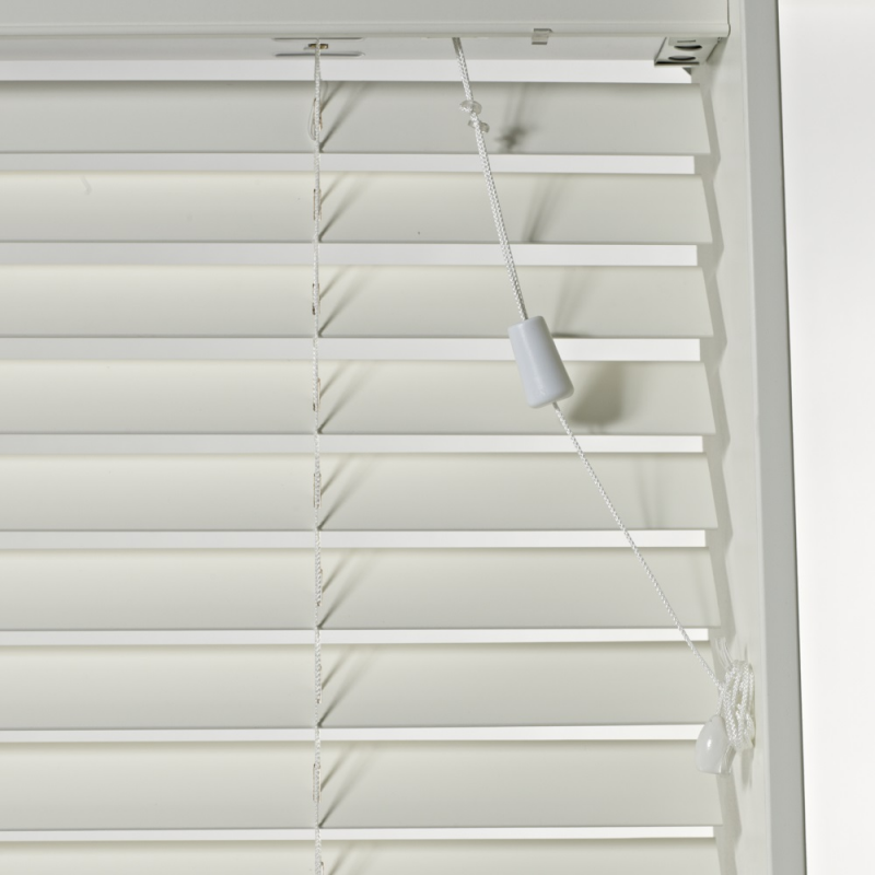 Custom make cordless 50mm basswood timber venetian blinds