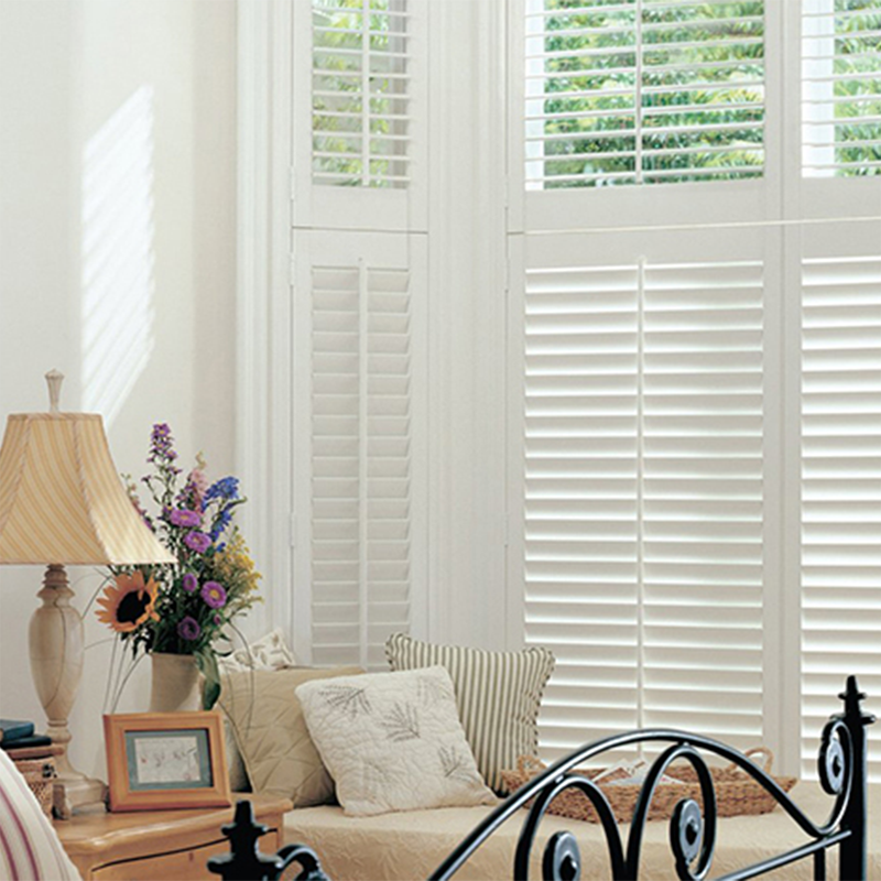 Top Quality Indoor Wooden Plantation Window Shutter and PVC Shutter with Different Styles Basswood Plantation Shutter