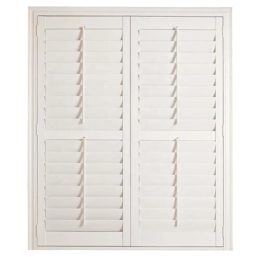 Factory wholesale pvc and wooden plantation shutters blades and shutter components