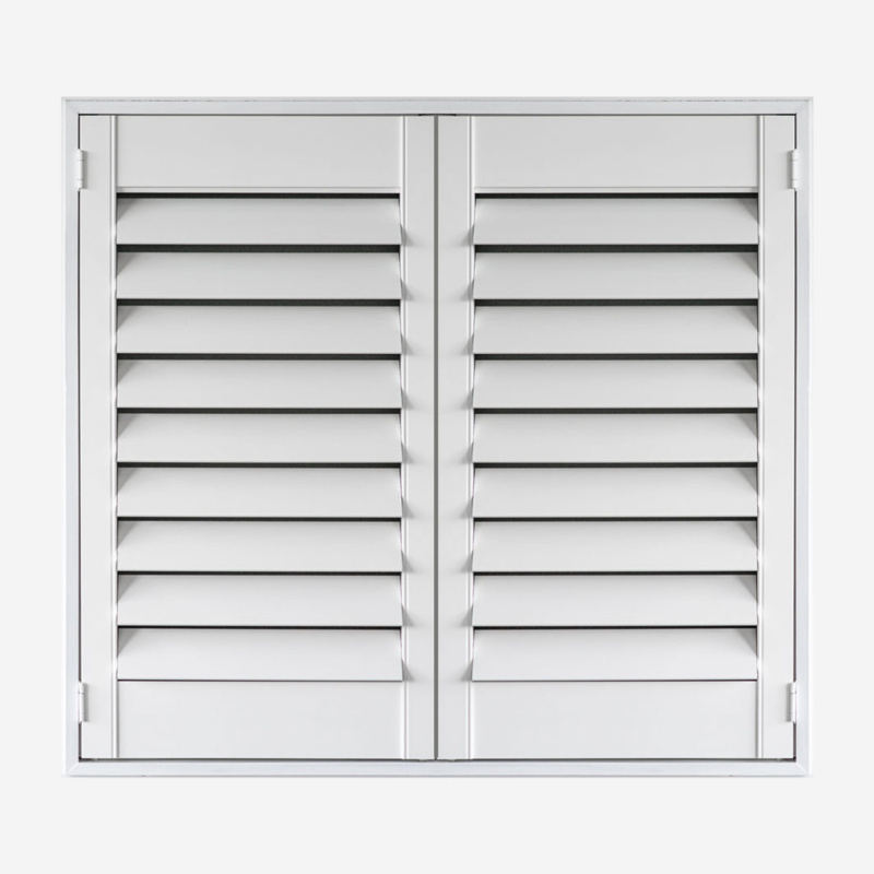 Durable design wooden and pvc shutters plantation wood jalousie windows