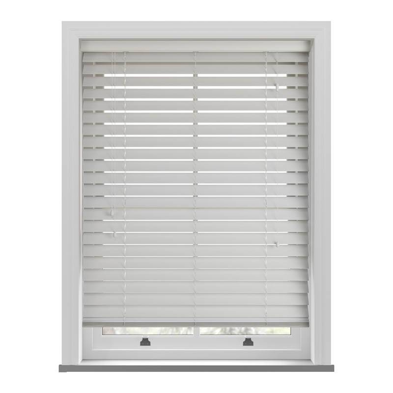 Custom make cordless 50mm basswood timber venetian blinds