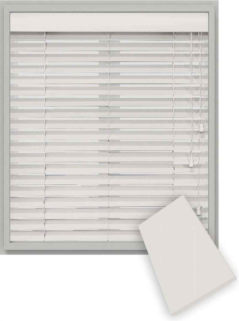 Custom make cordless 50mm basswood timber venetian blinds