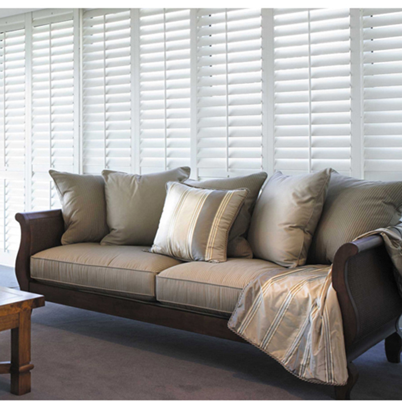 Top Quality Indoor Wooden Plantation Window Shutter and PVC Shutter with Different Styles Basswood Plantation Shutter