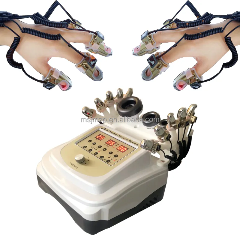 Hot selling Portable Body massage vacuum microcurrent Galvanic golden finger RF EMS facial body beauty device