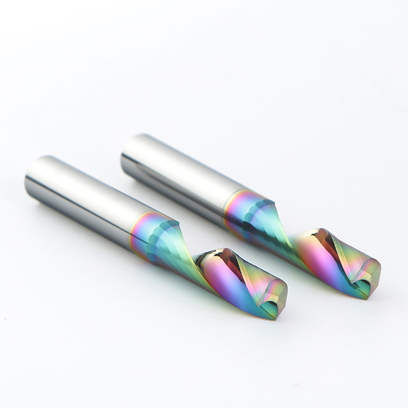 DLC Coated Colorful Coating Single Flute End Mill For Sale