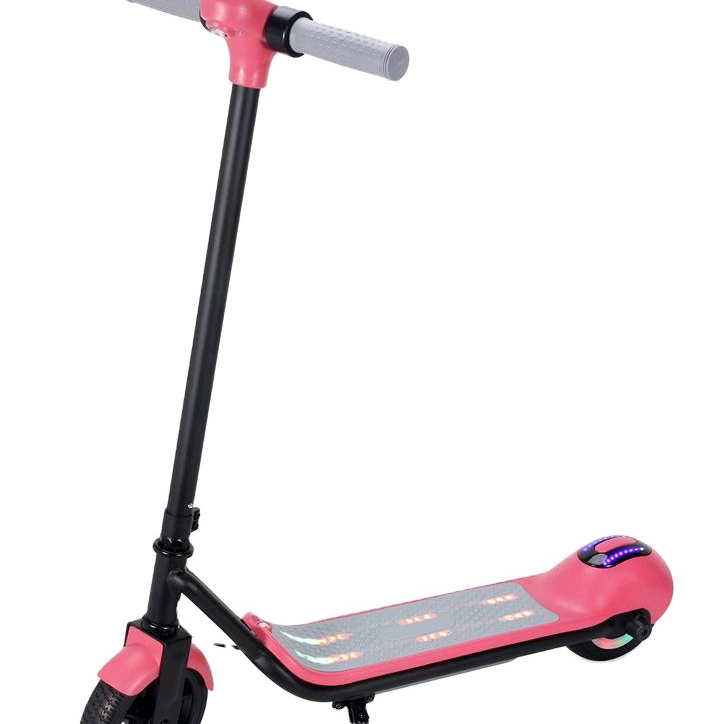 Cheap Price New Arrival Kids 6.5Tire Pink Electric Scooter Fashionable 110W E-scooter Motor With Light Children Foldable Scooter