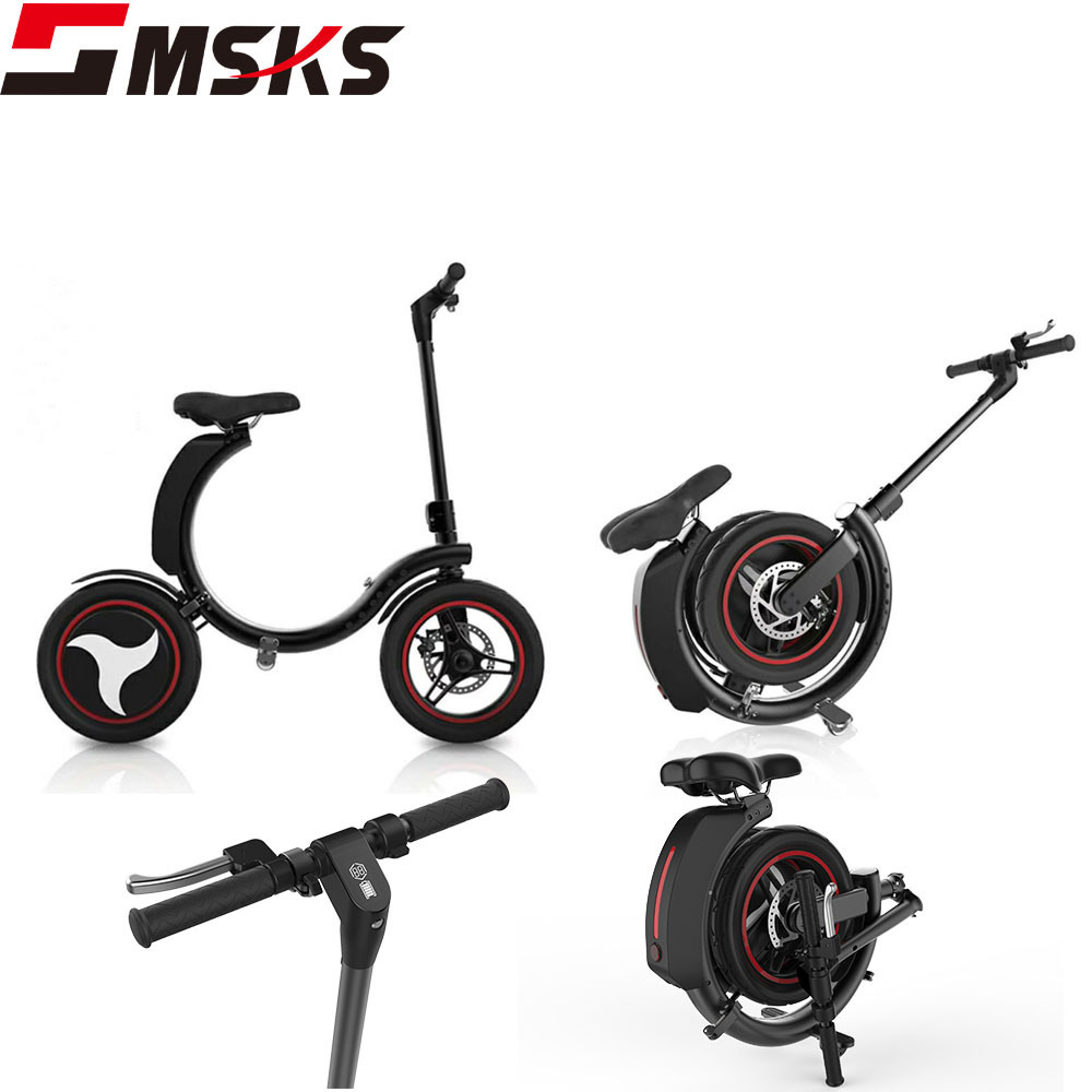 EU warehouse Portable 14 inch 350W Adult Mini Electric Folding E bike velo electrique Electric Bicycle