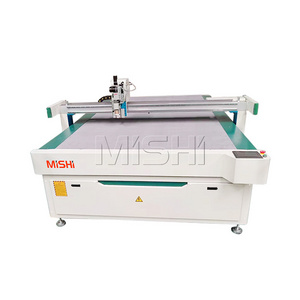 MISHI 1625 cnc digital round die cut fully automatic feeding oscillating knife Fabric cloth Protective Gown Cutting Machine