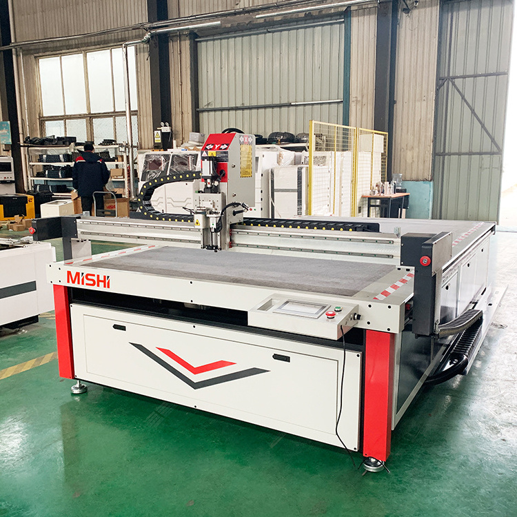 MISHI 1625 cnc digital round die cut fully automatic feeding oscillating knife Fabric cloth Protective Gown Cutting Machine