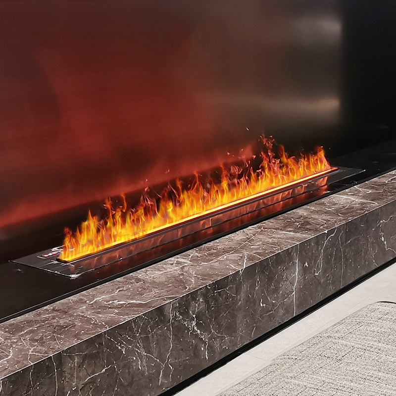 3D fireplace inserted 1.5 electric fireplace with indoor no heat console table led flame with water vapor