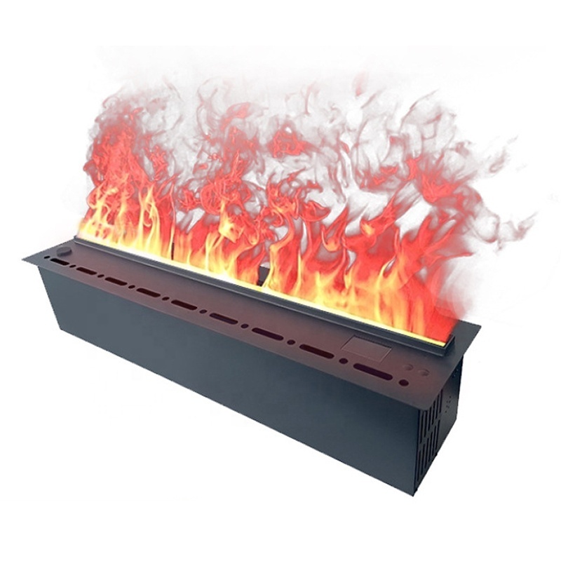 3D fireplace inserted 1.5 electric fireplace with indoor no heat console table led flame with water vapor