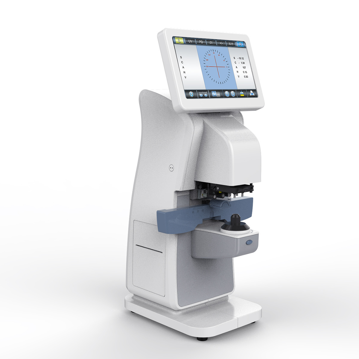 Optical Lens Tester auto Focimeter Lensometer with PD and UV Printer