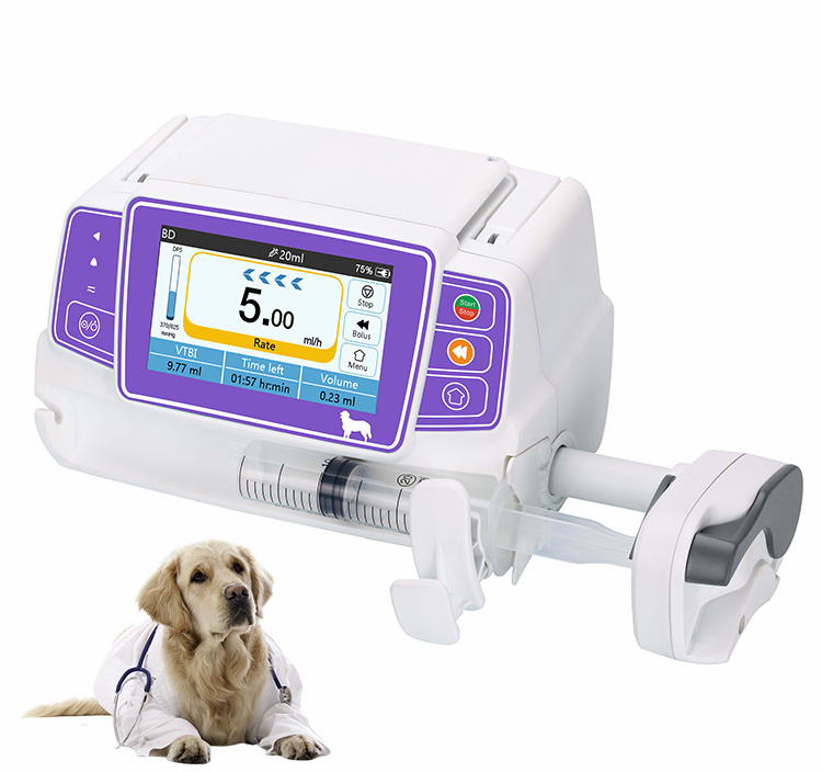 Waterproof Auto Recognition  Syringe Pump Micro  Veterinary Infusion Pump for Pet Hospital