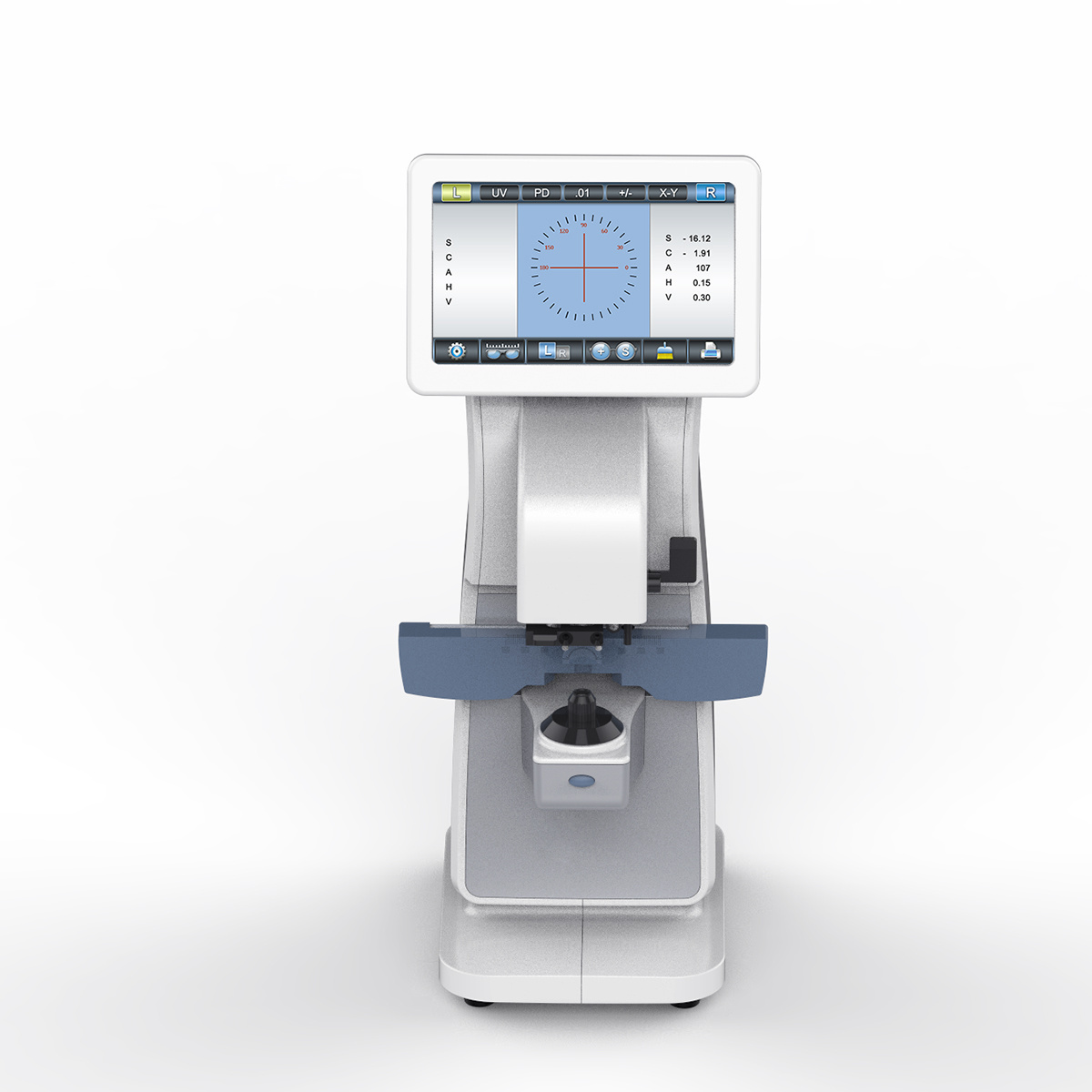 Optical Lens Tester auto Focimeter Lensometer with PD and UV Printer